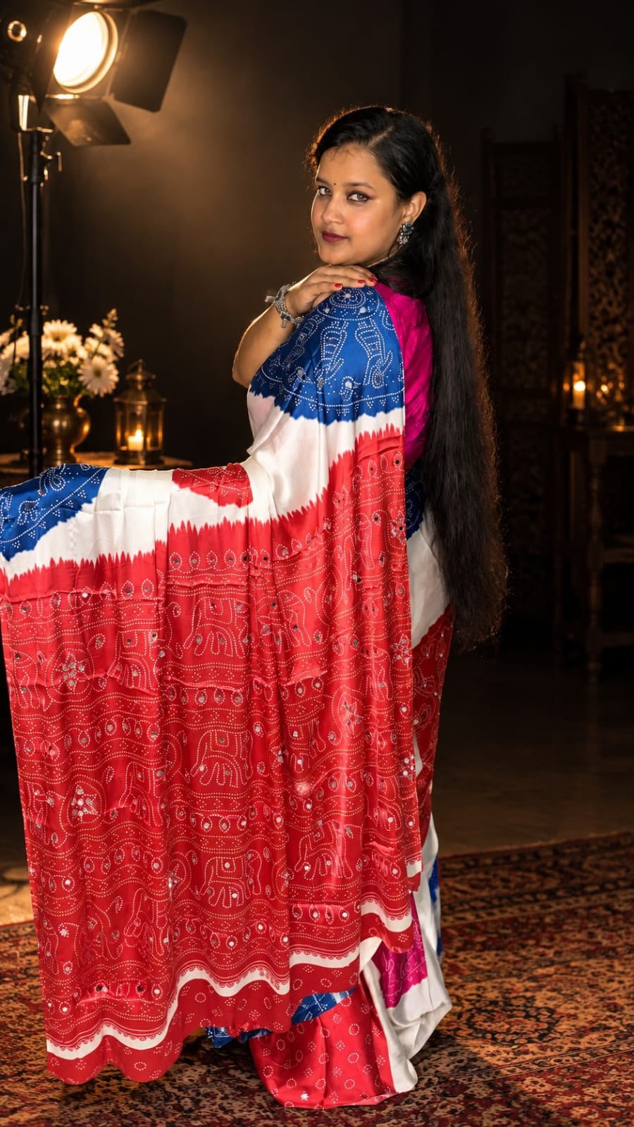 Saarbhi Mirror Modal Soft Silk Saree image 2