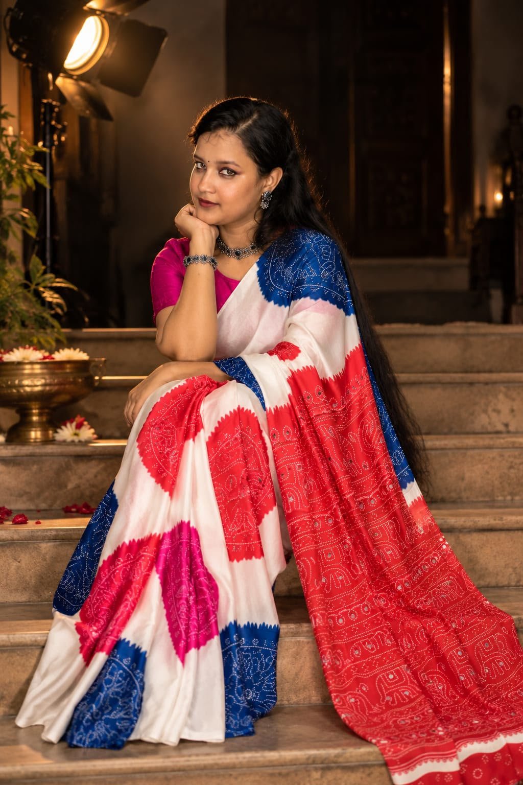 Saarbhi Mirror Modal Soft Silk Saree image 4